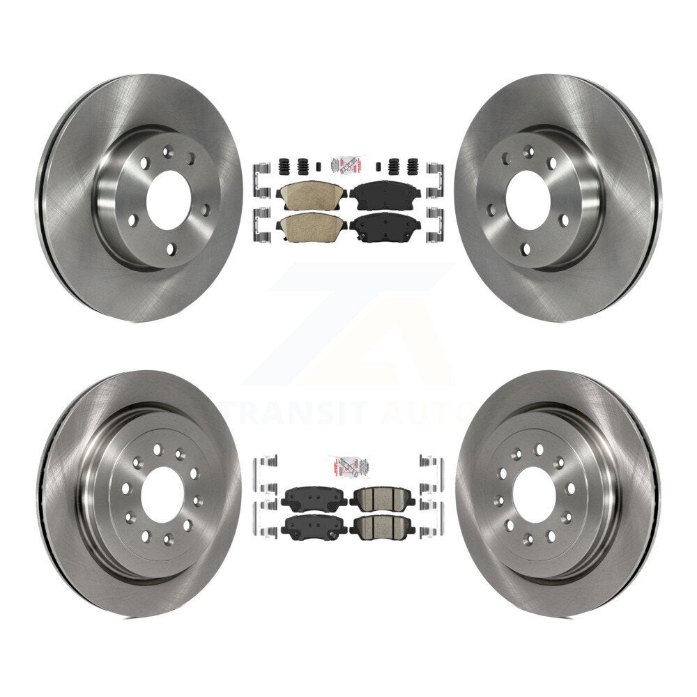 Kit de plaquettes en céramique et de rotors de frein à disque avant et arrière, pour Cadillac ATS K8A-106713