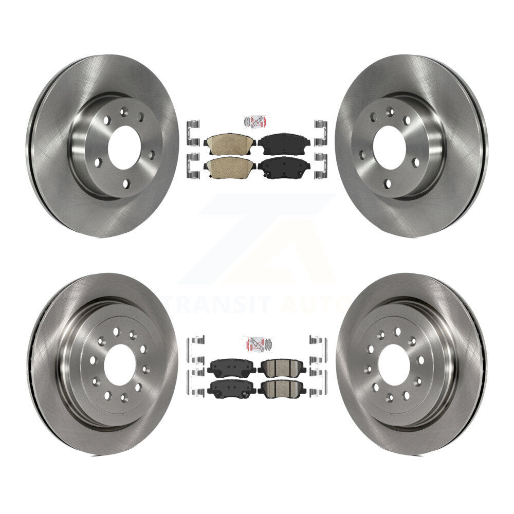 Kit de plaquettes en céramique et de rotors de frein à disque avant et arrière, pour Cadillac ATS K8A-106714