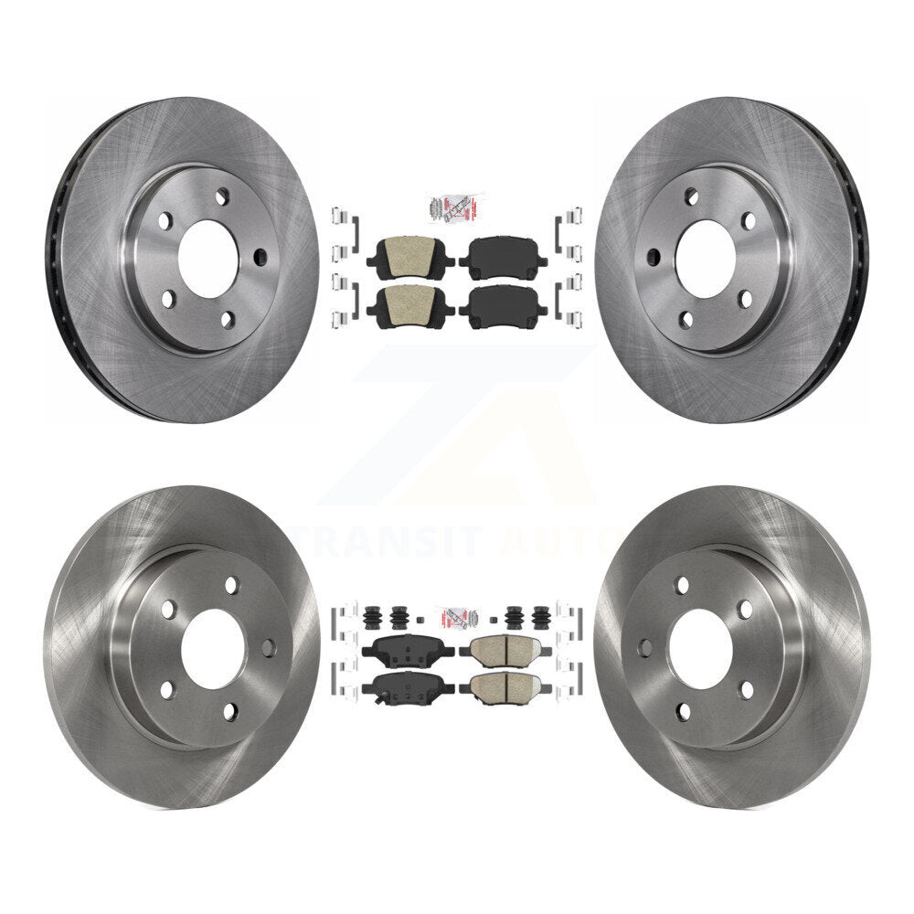 Kit de plaquettes en céramique et de disques de frein avant et arrière, pour Chevrolet Malibu Pontiac G