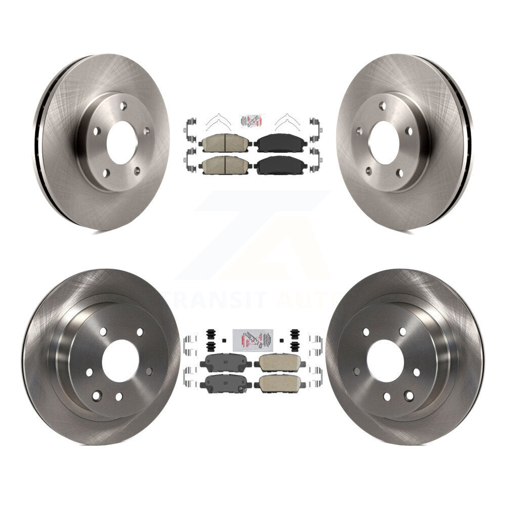 Kit de plaquettes en céramique et de disques de frein avant et arrière, pour Nissan X-Trail 2005 – 2006