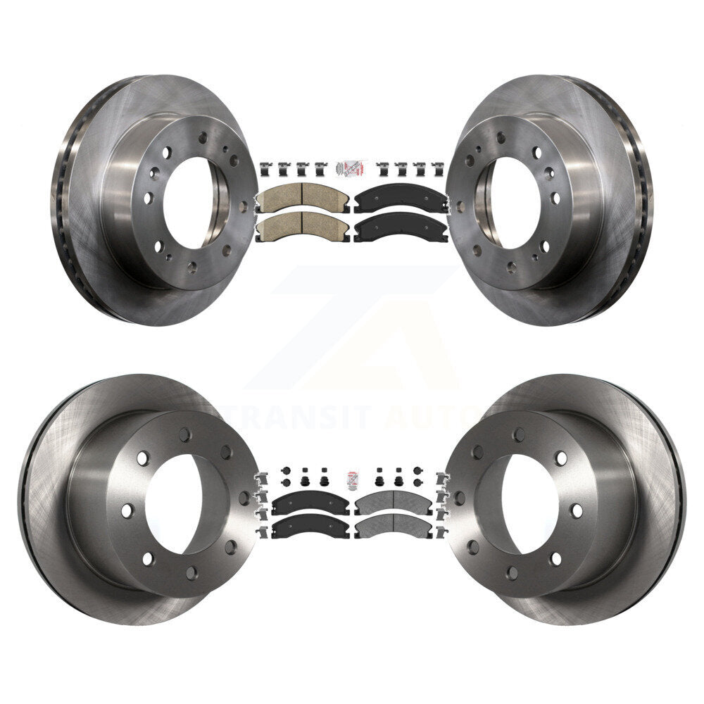 Kit de Rotor de frein à disque à plaquettes semi-métalliques avant et arrière en céramique pour GMC Sierra 3500 H