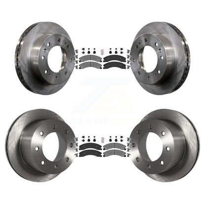 Kit de plaquettes et disques de frein semi-métalliques avant et arrière, pour GMC Sierra 3500 HD Chevrole