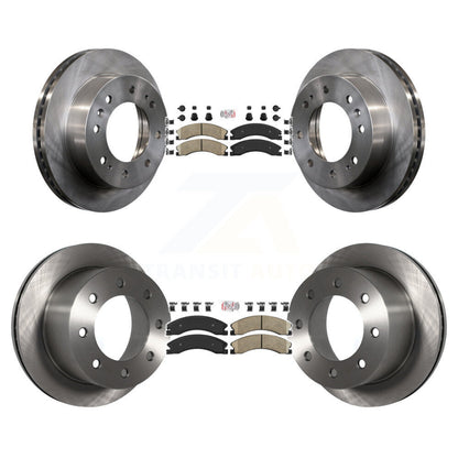 Kit de plaquettes en céramique et de Rotor de frein à disque, avant et arrière, pour GMC Sierra 3500 HD Chevrole