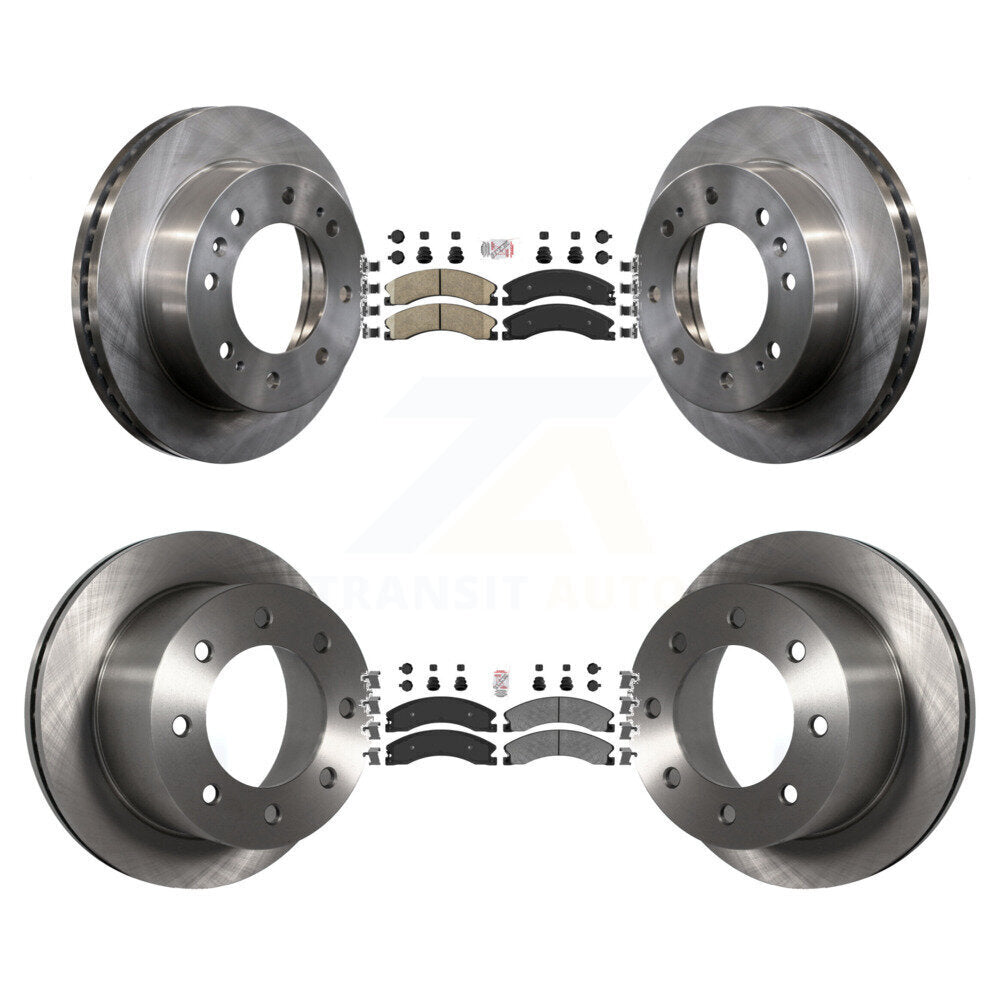 Kit de Rotor de frein à disque à plaquettes semi-métalliques avant et arrière en céramique pour GMC Sierra 3500 H