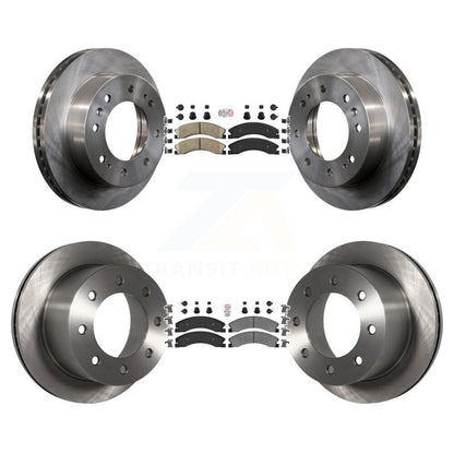 Kit de Rotor de frein à disque à plaquettes semi-métalliques avant et arrière en céramique pour GMC Sierra 3500 H