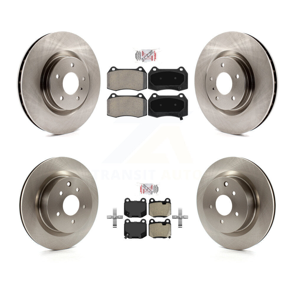 Kit de plaquettes semi-métalliques avant et arrière et Rotor de frein à disque, pour Nissan 350Z INFINITI G3
