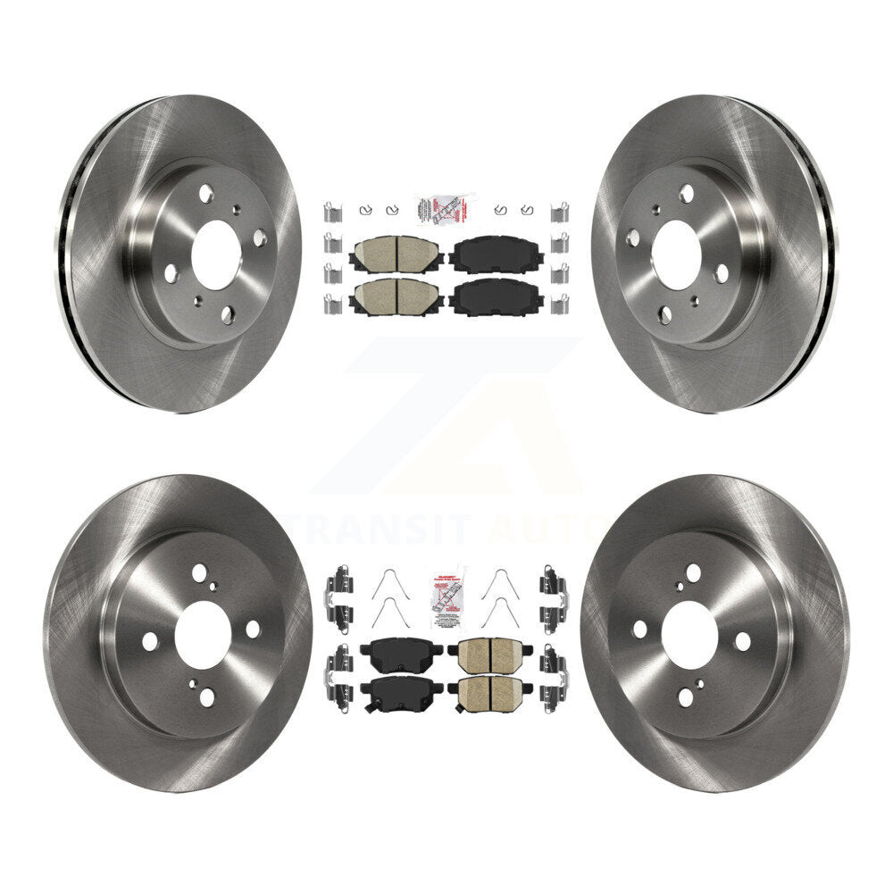 Kit de plaquettes en céramique et de rotors de frein à disque avant et arrière, pour Toyota Yaris K8A-106757
