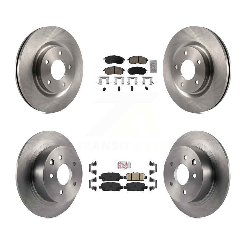 Kit de rotors de frein à plaquettes en céramique avant et arrière, pour Nissan Sentra Turbocharge 2017 – 2019