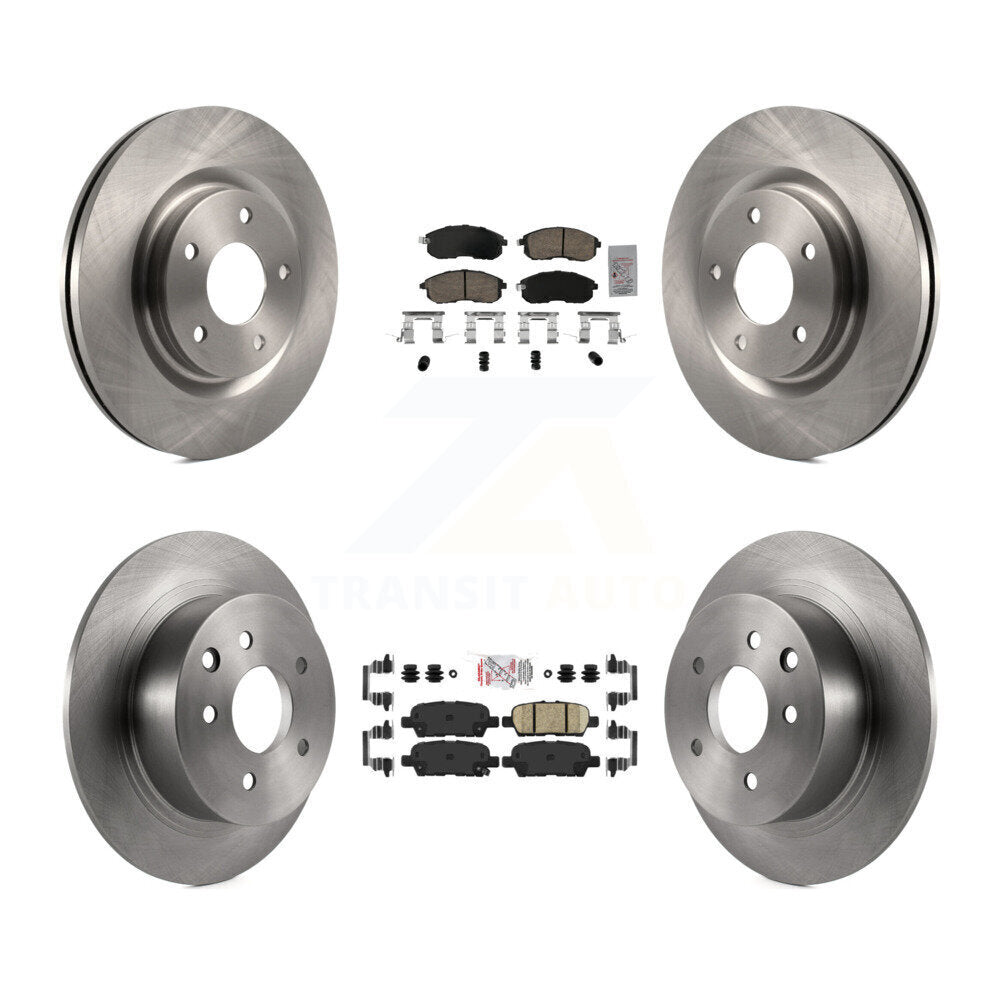 Kit de rotors de frein à plaquettes en céramique avant et arrière, pour Nissan Sentra Turbocharge 2017 – 2019