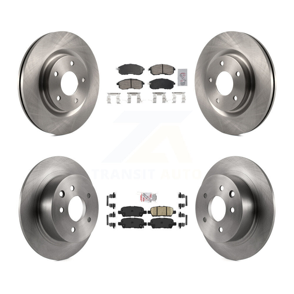 Kit de rotors de frein à plaquettes en céramique avant et arrière, pour Nissan Sentra Turbocharge 2017 – 2019