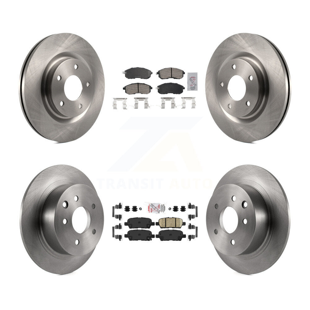 Kit de rotors de frein à plaquettes en céramique avant et arrière, pour Nissan Sentra Turbocharge 2017 – 2019