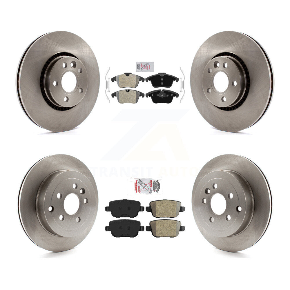 Kit de plaquettes semi-métalliques avant et arrière et Rotor de frein à disque pour Land Rover LR 2008 – 2011