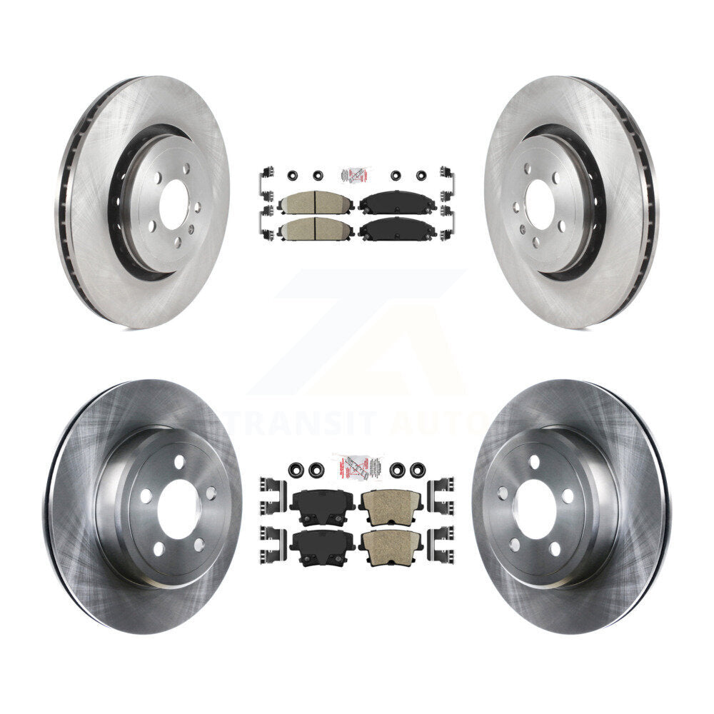 Kit de plaquettes en céramique et de rotors de frein à disque avant et arrière, pour Dodge Charger K8A-106794