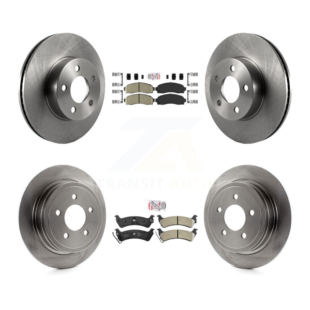 Kit de Rotor de frein à plaquettes semi-métalliques avant et arrière en céramique, pour Ford Explorer Sport 4W