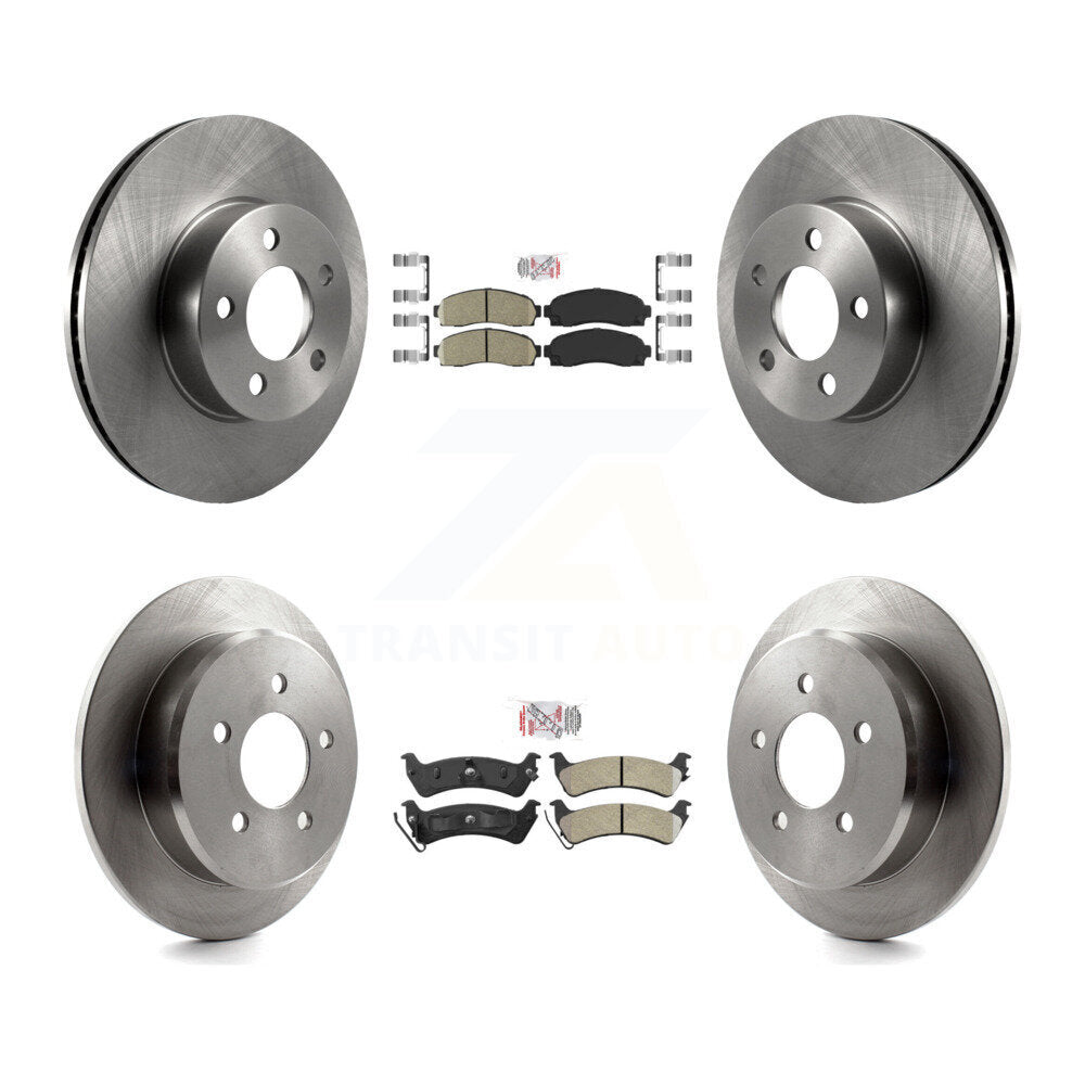 Kit de Rotor de frein à plaquettes semi-métalliques avant et arrière en céramique, pour Ford Explorer Sport 4W