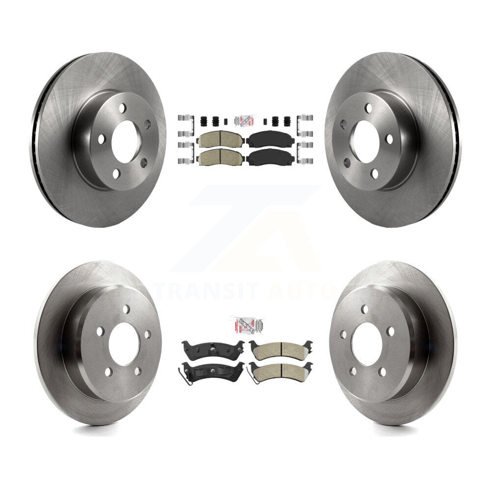 Kit de Rotor de frein à plaquettes semi-métalliques avant et arrière en céramique, pour Ford Explorer Sport 4W