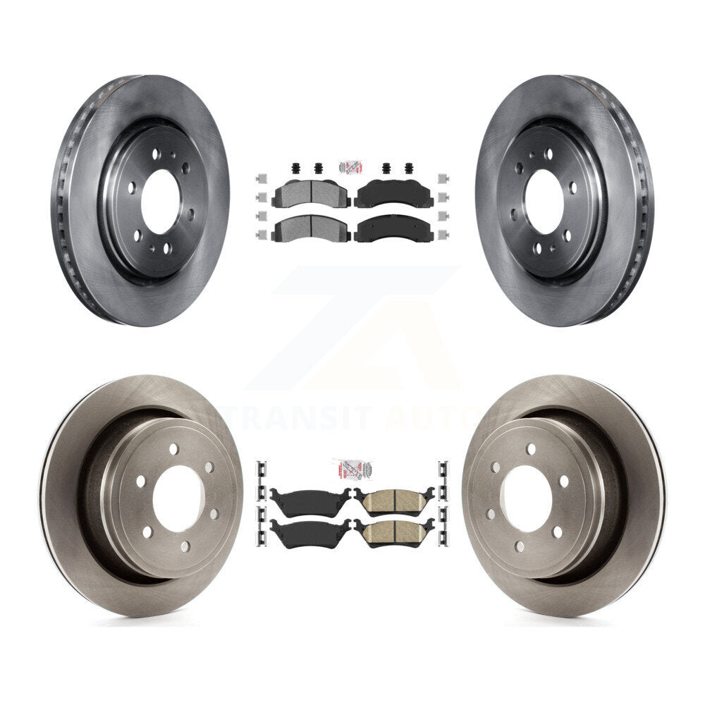 Kit de plaquettes en céramique et de rotors de frein à disque, semi-métalliques avant et arrière, pour Ford F-150