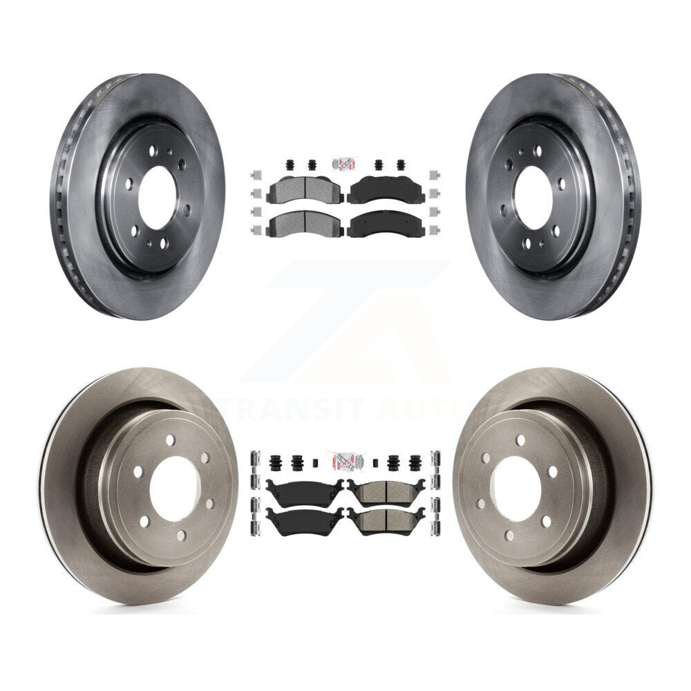Kit de plaquettes semi-métalliques avant et arrière et disques de frein pour Ford F-150