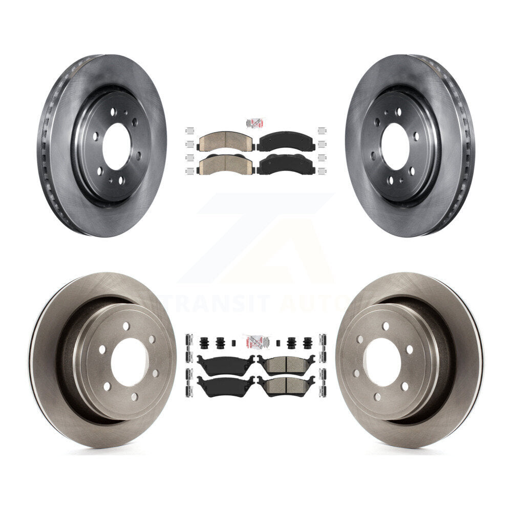 Kit de plaquettes semi-métalliques avant et arrière en céramique et disques de frein pour Ford F-150
