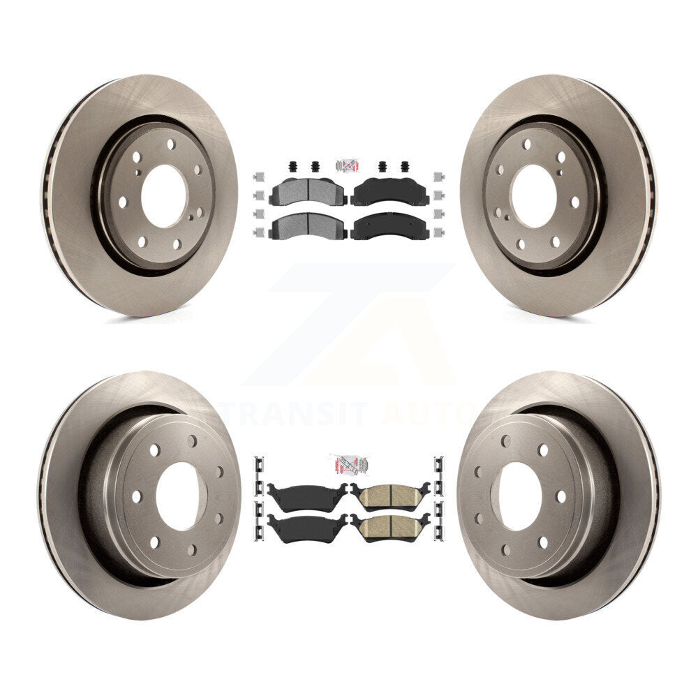 Kit de plaquettes en céramique et de rotors de frein à disque, semi-métalliques avant et arrière, pour Ford F-150