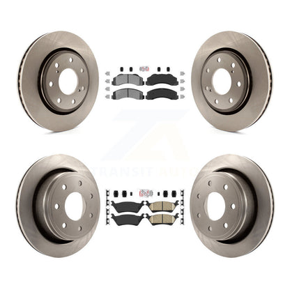 Kit de plaquettes en céramique et de rotors de frein à disque, semi-métalliques avant et arrière, pour Ford F-150