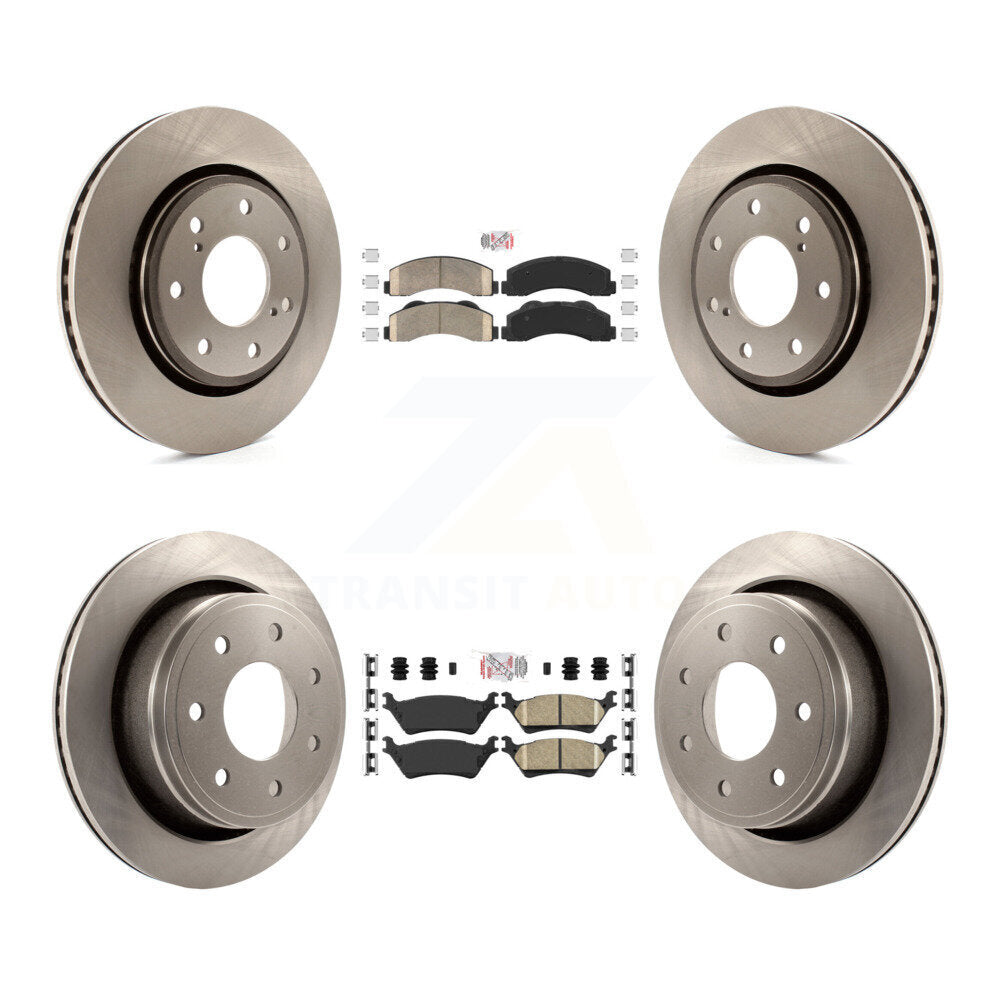 Kit de plaquettes en céramique et de disques de frein avant et arrière, pour Ford F-150 12-14, avec roue à 7 écrous