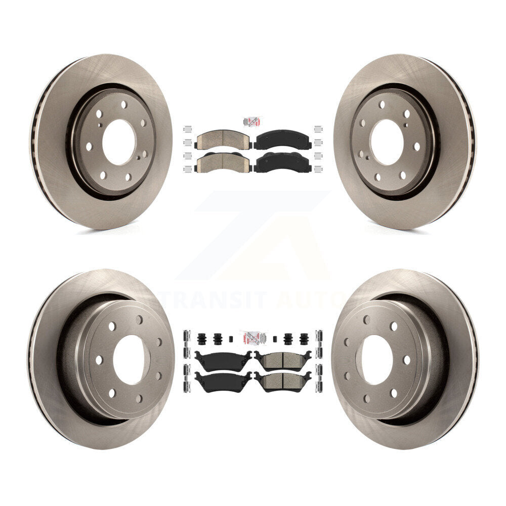 Kit de plaquettes semi-métalliques avant et arrière en céramique et disques de frein pour Ford F-150