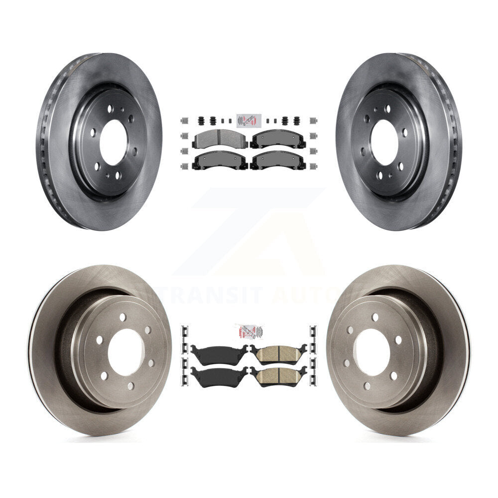 Kit de plaquettes en céramique et de rotors de frein à disque, semi-métalliques avant et arrière, pour Ford F-150