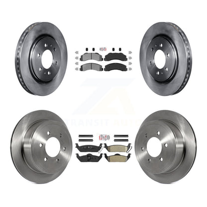 Kit de plaquettes semi-métalliques avant et arrière et disques de frein pour Ford F-150 avec roue à 6 écrous