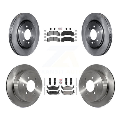 Kit de plaquettes semi-métalliques avant et arrière et disques de frein pour Ford F-150 avec roue à 6 écrous