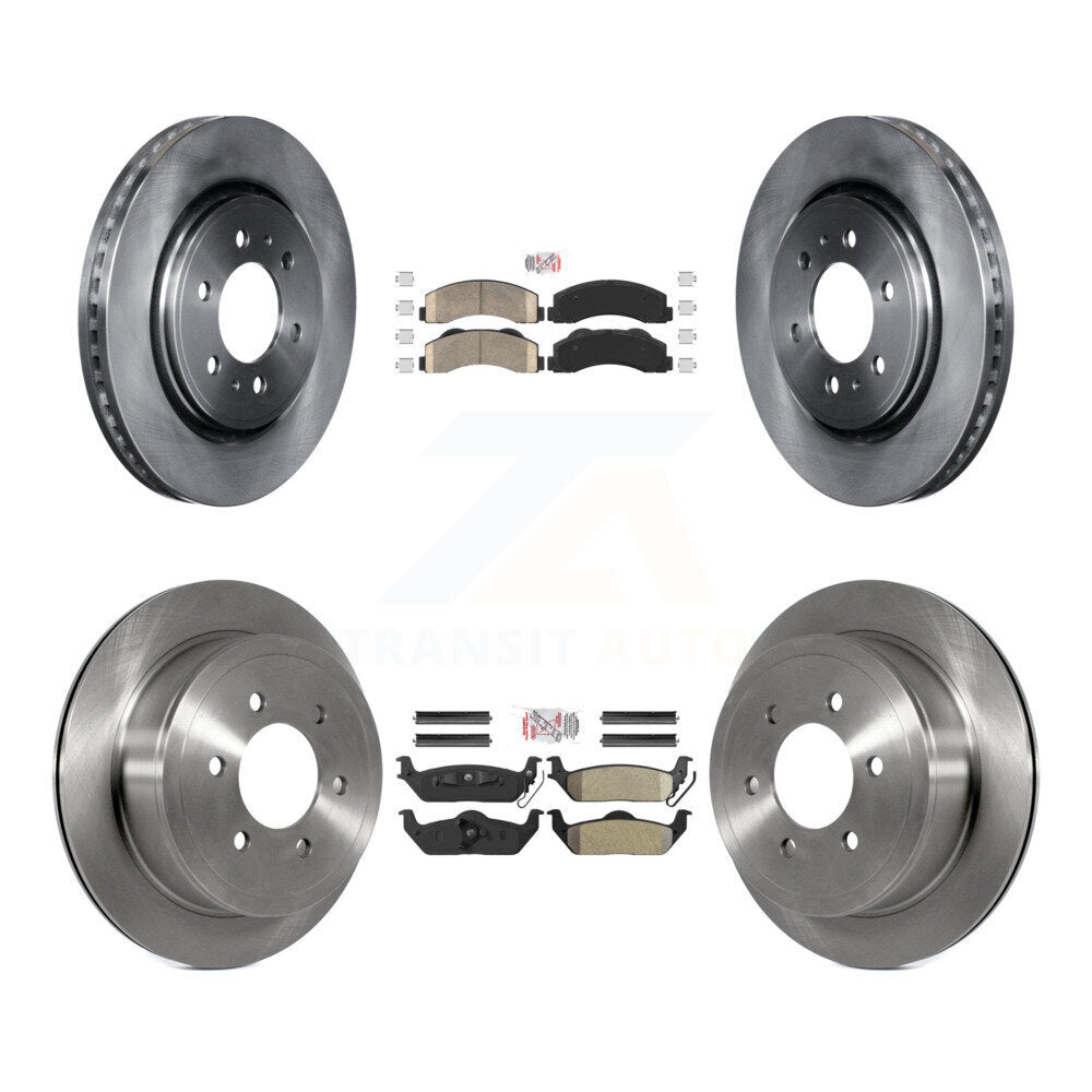 Kit de plaquettes semi-métalliques avant et arrière en céramique et disques de frein pour Ford F-150