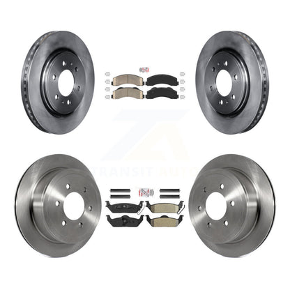 Kit de plaquettes semi-métalliques avant et arrière en céramique et disques de frein pour Ford F-150