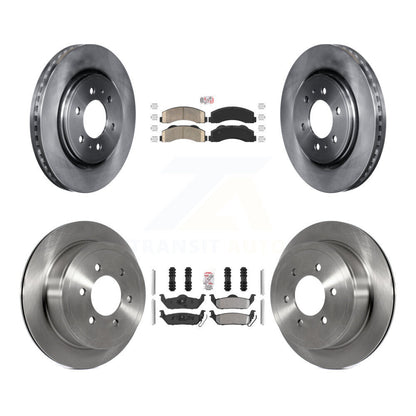Kit de plaquettes semi-métalliques avant et arrière en céramique et disques de frein pour Ford F-150