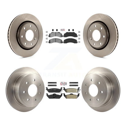 Kit de plaquettes semi-métalliques avant et arrière et disques de frein pour Ford F-150 avec roue à 7 écrous