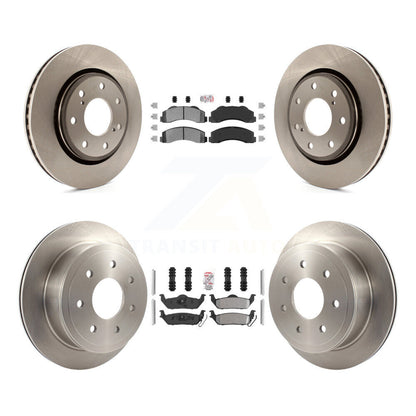 Kit de plaquettes semi-métalliques avant et arrière et disques de frein pour Ford F-150 avec roue à 7 écrous