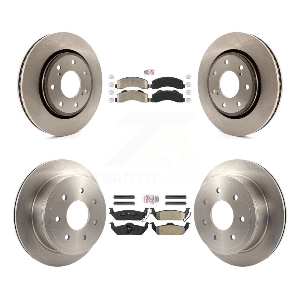 Kit de plaquettes semi-métalliques avant et arrière en céramique et disques de frein pour Ford F-150