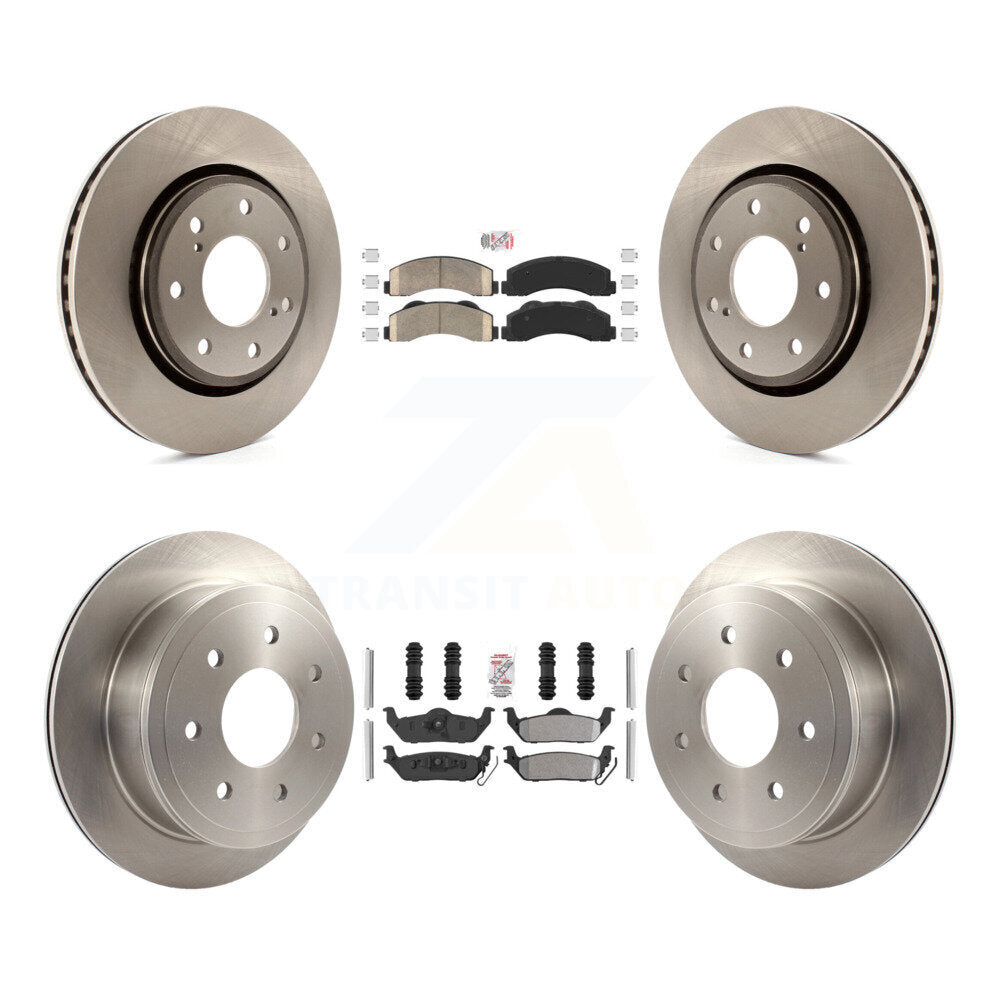 Kit de plaquettes semi-métalliques avant et arrière en céramique et disques de frein pour Ford F-150