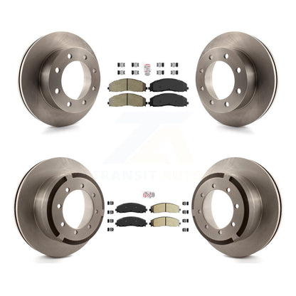 Kit de rotors de frein à plaquettes semi-métalliques avant et arrière, pour Ford F-350 Super Duty 4W 2013