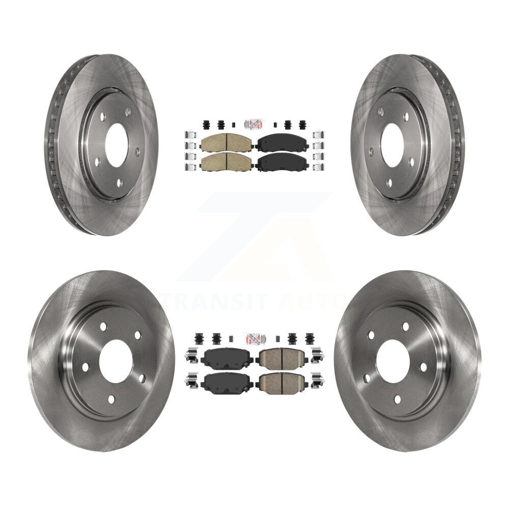 Kit de plaquettes en céramique et de rotors de frein à disque avant et arrière, pour Dodge Grand Caravan