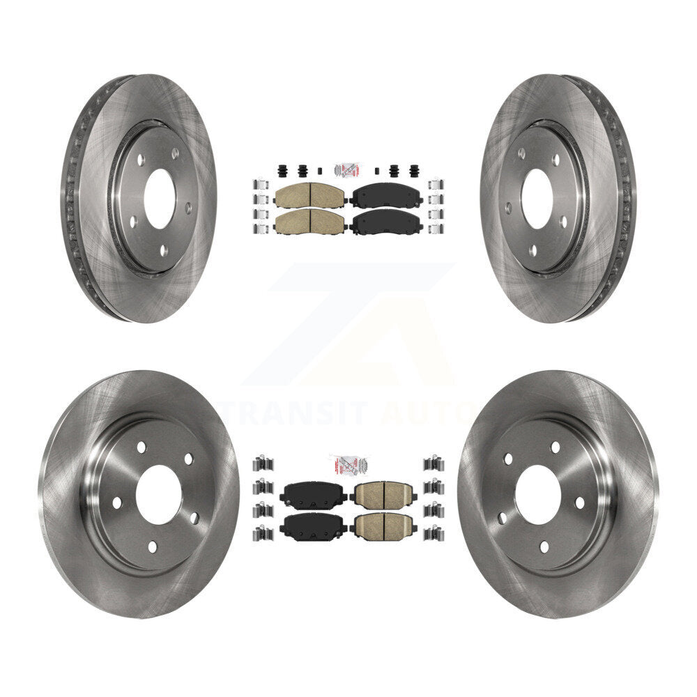 Kit de plaquettes en céramique et de rotors de frein à disque avant et arrière, pour Dodge Grand Caravan