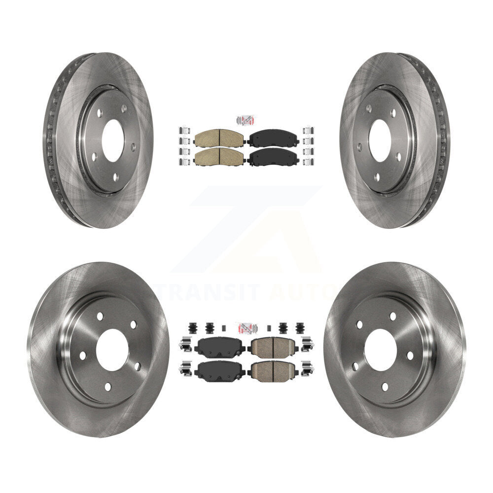 Kit de plaquettes en céramique et de rotors de frein à disque avant et arrière, pour Dodge Grand Caravan