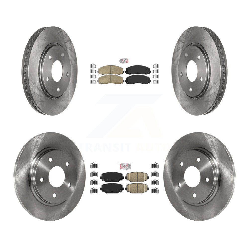 Kit de plaquettes en céramique et de rotors de frein à disque avant et arrière, pour Dodge Grand Caravan