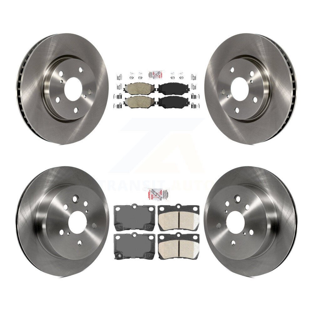 Kit de Rotor de frein à plaquettes en céramique, semi-métallique, avant et arrière, pour Lexus IS250 2010 – 2013