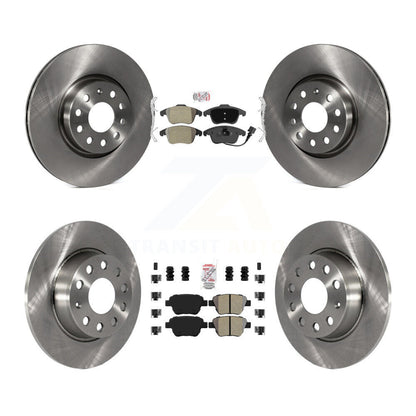 Kit de plaquettes semi-métalliques avant et arrière et rotor de frein pour Volkswagen Passa 2012 – 2014