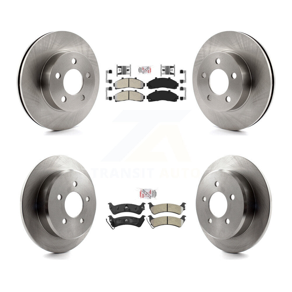 Kit de rotors de frein à plaquettes semi-métalliques avant et arrière pour Ford Explorer 01 à partir de 02