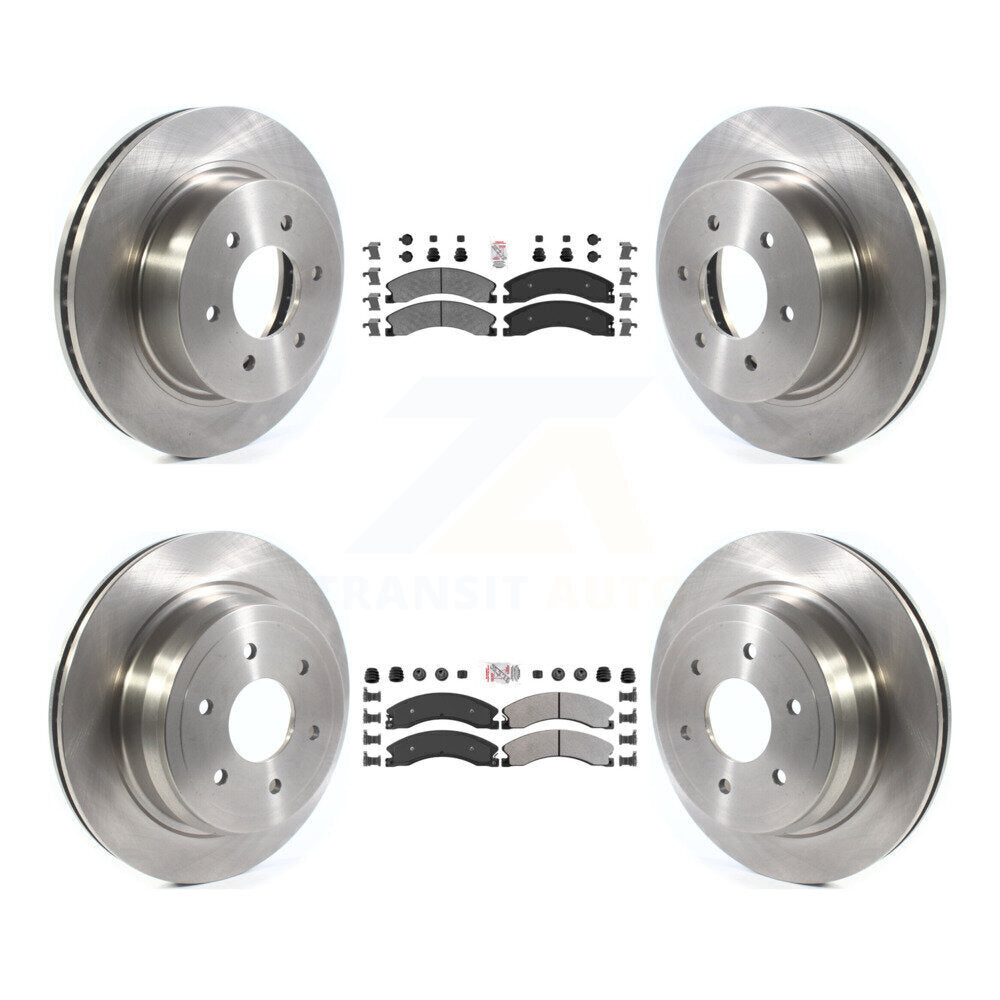 Kit de rotors de frein à disque à plaquettes semi-métalliques avant et arrière, pour Nissan TITAN X 2016 – 2024