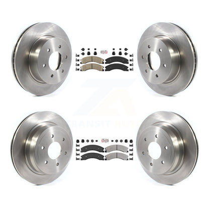 Kit de plaquettes semi-métalliques et de rotor de frein avant et arrière en céramique, pour Nissan TITAN X 16-24