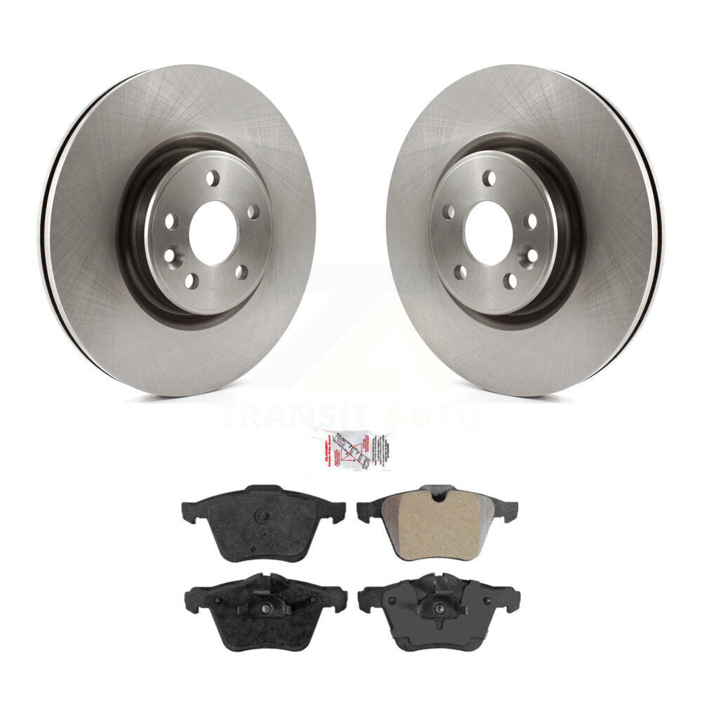 Rotors de frein à disque avant et Kit de plaquettes semi-métalliques pour Volvo XC70 S60 V60 S80 V7