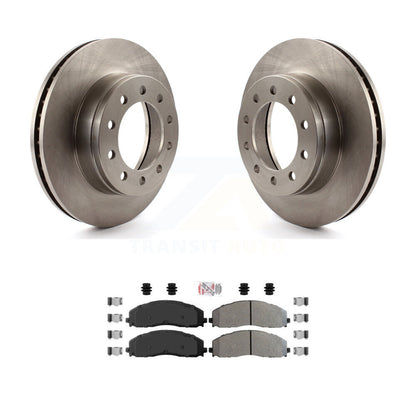 Kit de rotor de frein à disque avant et de plaquettes semi-métalliques pour Ford F-350 Super Duty F-25