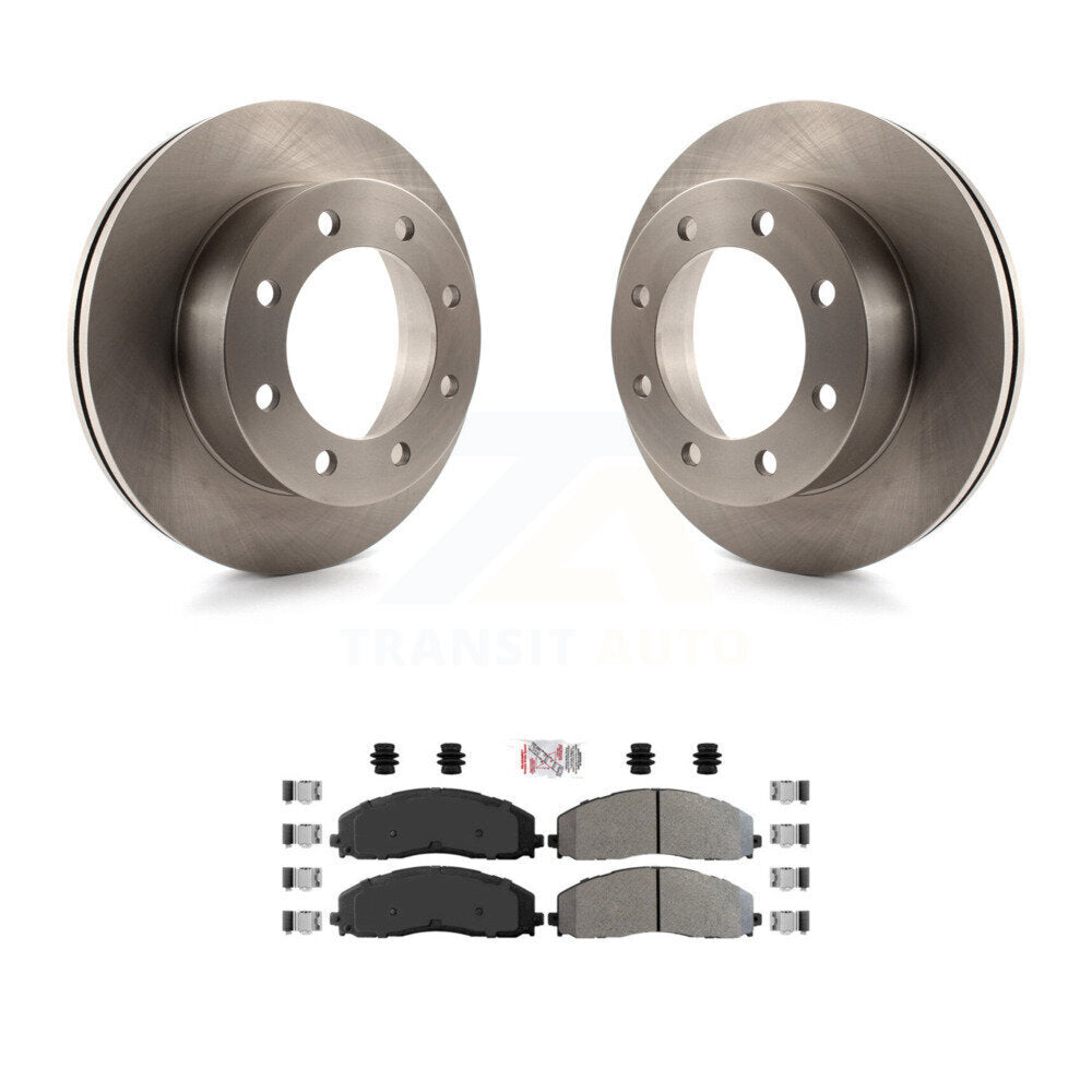 Kit de plaquettes semi-métalliques de rotors de frein à disque avant pour Ford F-350 Super Duty 4W 2013